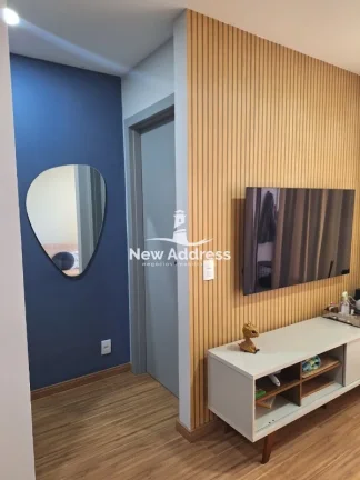 Imagem Apartamento 2 quartos (1 suíte) em Itaparica, sol da manhã, lazer completo com piscina aquecida, academia, churrasqueira e portaria 24h.