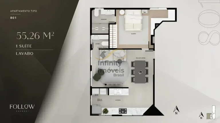 Imagem Follow Savassi Residence - Apartamento à venda no bairro Savassi - Belo Horizonte/MG