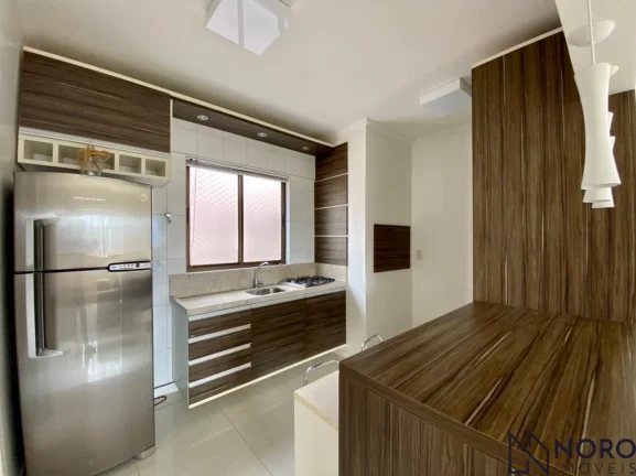 Imagem 2 dormitórios, semi-mobiliado, sol norte/leste, uma vista linda da serra, cozinh