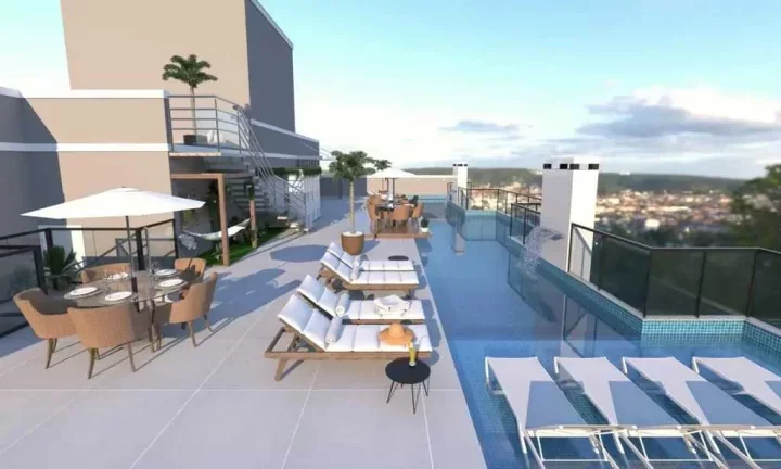 Imagem Apartamento com 2 dormitórios e 1 vaga de garagem em Camboriú/SC
