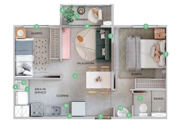 Imagem Apartamento à venda em São Paulo-SP, Vila Liviero: 2 quartos, 1 banheiro, 34m². Minha Casa Minha Vida, Condomínio Liviero.