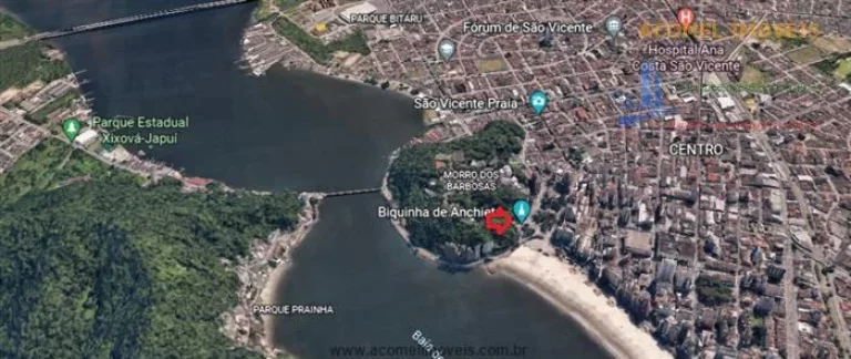 Imagem Terrenos em frente à Praia para venda em São Vicente no bairro Centro