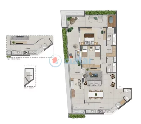 Imagem Cobertura Duplex à venda 3 Quartos 2 Suites 3 Vagas 250.89M Botafogo Rio de Janeiro - RJ | Zenture Imagem Cobertura Duplex à venda 3 Quartos 2 Suites 3 Vagas 250.89M Botafogo Rio de Janeiro - RJ | Zenture