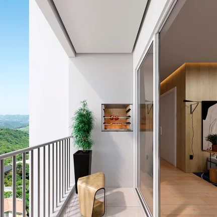 Imagem Lançamento em Novo Hamburgo de 2 quartos com sacada com churrasqueira e condições especiais de en