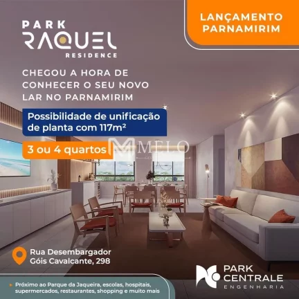 Imagem Oportunidade em PARAMIRIM:51,64m², 02qts, 01suite, 01 vaga.