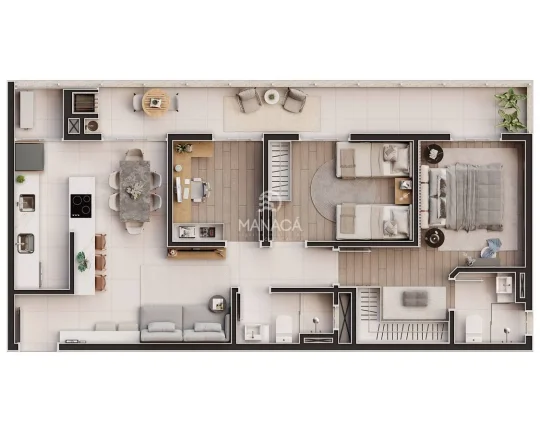Imagem Apartamento com 3 quartos à Venda, Itacolomi - Balneário Piçarras