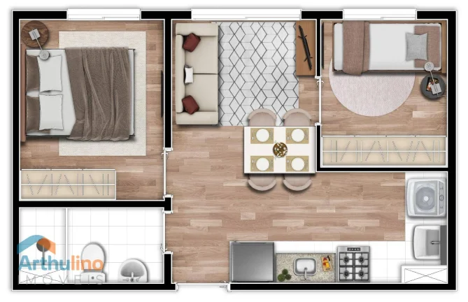 Imagem Apartamento 34m, 2 dorm., mobiliado e decorado-Vila Matilde-SP R$ 369.600