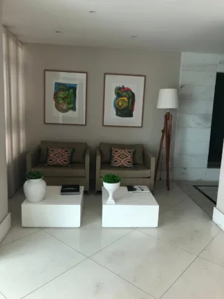 Imagem A 5ª Avenida Imóveis selecionou essa linda unidade de 1/4 sala, varanda gourmet, andar alto, vista mar, 49,00 m² Morro Ipiranga Top House R$650.000,00