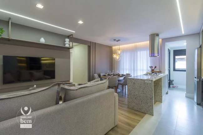 Imagem Apartamento novo com ampla sacada c/ churrasqueira, 3 quartos (1 suíte) à venda por R$ 875.000 - Boa Vista - Curitiba/PR