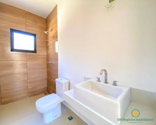 Imagem Casa nova térrea com 3 suítes quintal com piscina em condomínio
