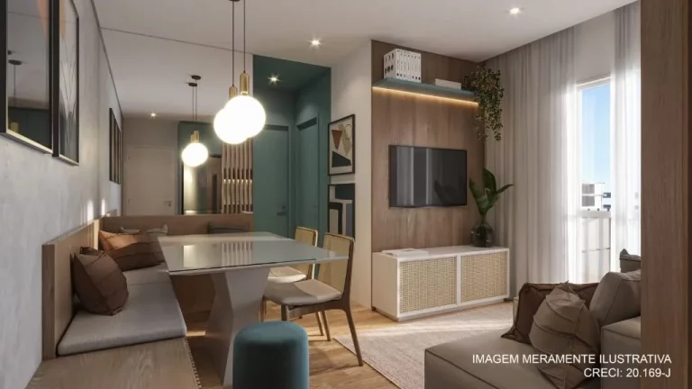 Imagem LANÇAMENTO - Apartamento com 2 dormitórios à venda, 49 m² por R$ 267.393 - Fazenda Aya - Suzano/SP