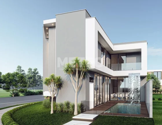 Imagem Casa primeiro andar, Forro de madeira na Área Gourmet e fachada Fachada com det