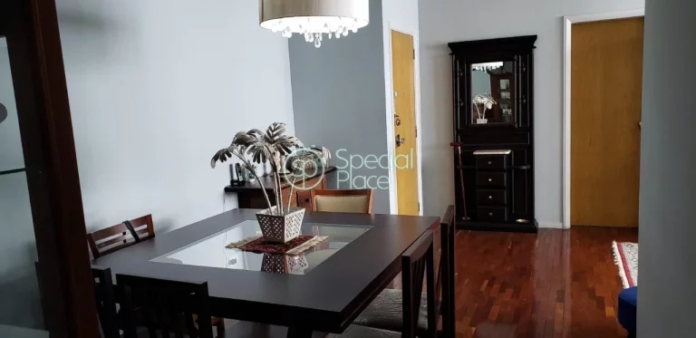 127 metros 3 dormitórios 1 suíte dormitório de empregada e banheiro Piscina Quadra Salão de fest...