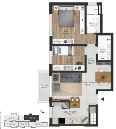 Imagem Midland - Apartamento à venda no bairro Menino Deus - Porto Alegre/RS
