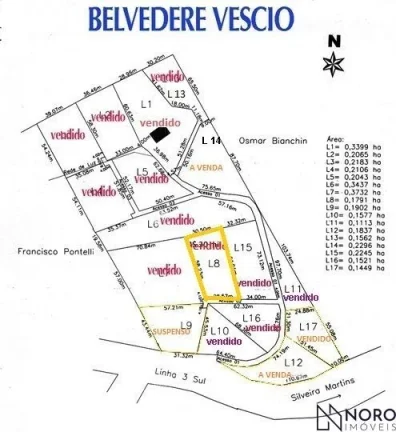 Imagem Terreno 1.562m² em Silveira Martins - RS