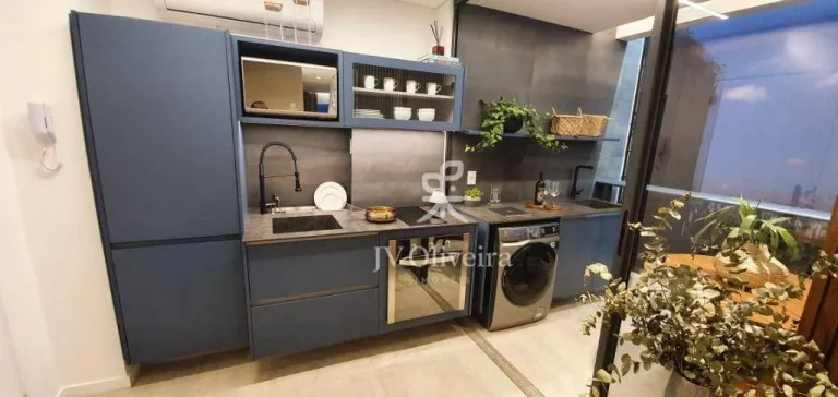 Imagem Apartamento com 1 dormitório para alugar, 46 m² por R$ 7.515,69/mês - Pinheiros - São Paulo/SP