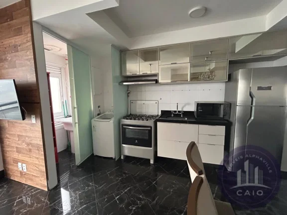Imagem Apartamento Mobiliado com 53 m², 1 dormitório a venda - Alphaville/SP
