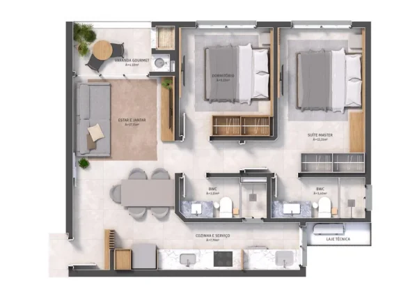 Imagem Studio 1 Dormitório para venda em Florianópolis - SC