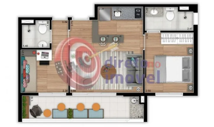 Imagem APARTAMENTO À VENDA 48m² 2 SUÍTES 1 VAGA BANDEIRA SÃO PAULO