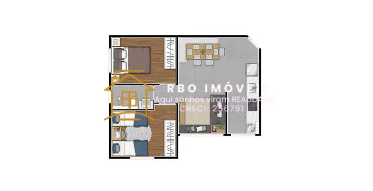 Imagem Bella Cidade apartamento 2 dorm. 1 vaga à venda em Itapevi