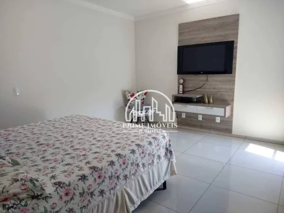 Imagem Lindo sobrado de 287m² AC c/ área gourmet + piscina + bangalô + suíte c/ hidro - Excelente localização! Jardim Caçula, Jundiaí/SP