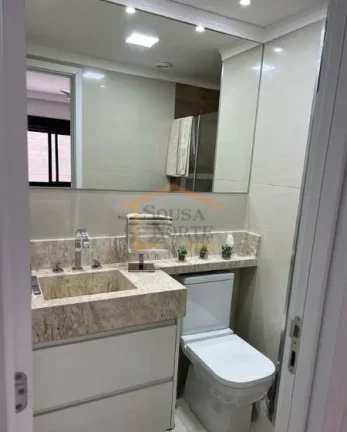 Imagem Apartamento amplo e aconchegante, 2 dormitórios, sendo 1 suíte, com armários planejados, 2 banhei...