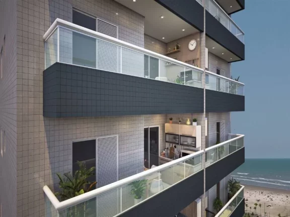 Imagem Apartamento com 2 dormitórios à venda, 58 m² por R$ 495.520,00 - Aviação - Praia Grande/SP