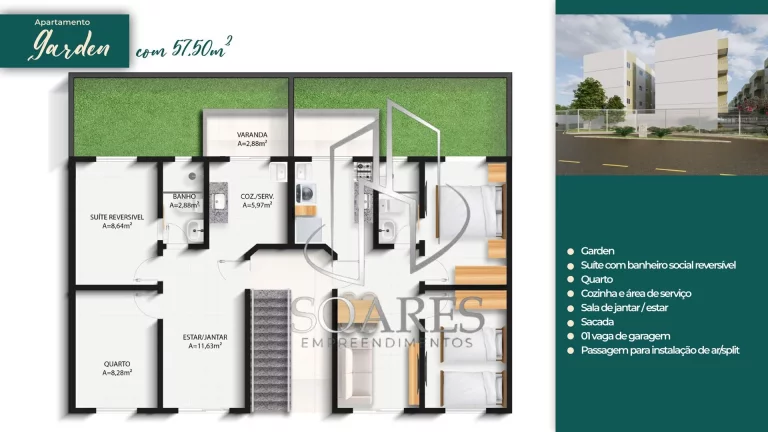 Imagem PARK TROPICAL Entrega prevista em 36 meses, aproveite!
