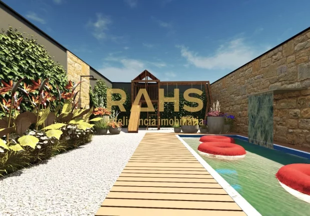 Imagem Maravilhoso sobrado geminado de alto padrão com 3 suítes, sendo 1 com closet a venda no bairro Sag...