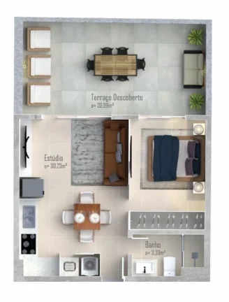 Imagem Apartamento 2 Dormitórios para venda em Florianópolis - SC