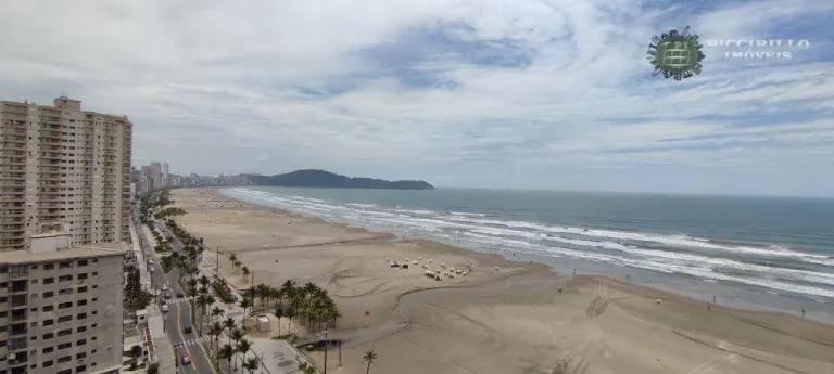 Imagem Apartamento com 2 dormitórios para alugar, 57 m² por R$ 3.115,51/mês - Aviação - Praia Grande/SP