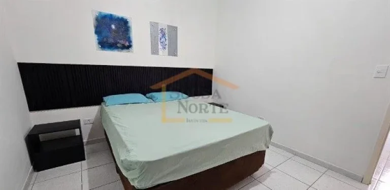 Imagem Apartamento 2 dormitórios, mobiliado e equipado, sendo 1 dos dormitórios com cama de casal e armá...