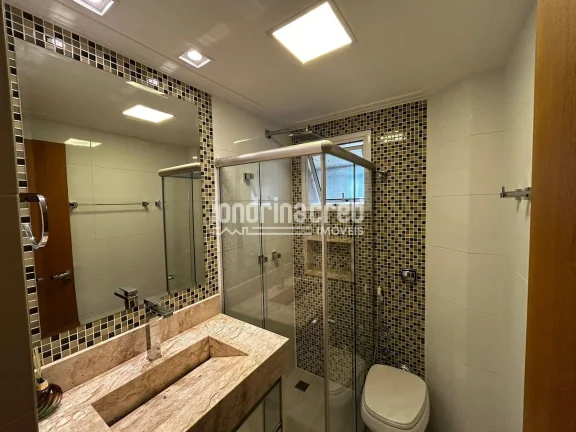 Imagem Apartamento mobiliado no Centro de Cambé com 95m², 3 quartos (1 suíte), sacada com churrasqueira, piscina, salão de festas e baixo condomínio!