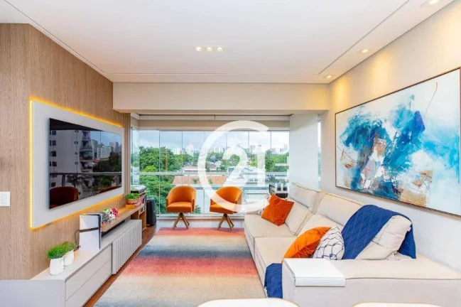Imagem Apartamento com 3 dormitórios à venda, 98 m² por R$ 1.450.000,00 - Campo Belo - São Paulo/SP