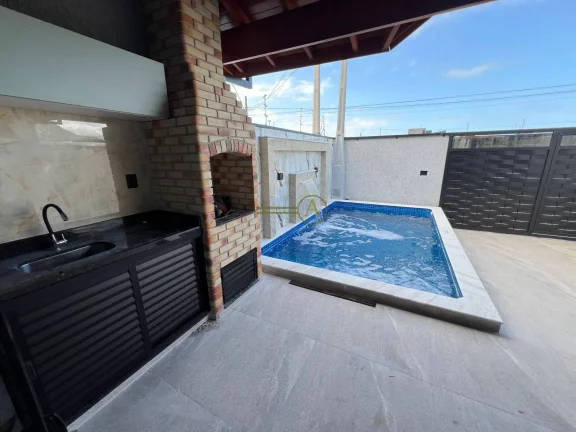 Imagem Belíssima casa térrea à venda Piscina com cascata e led Churrasqueira