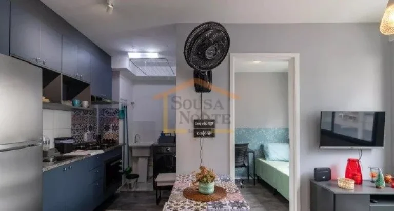 Imagem Apartamento de 34 m², com 2 dormitórios, banheiro, sala e cozinha, totalmente mobiliado.
SEM VAGA ...