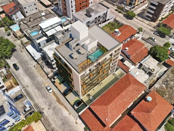 Imagem Flat com varanda/sacada á 180m da praia do Bessa - AP2534.