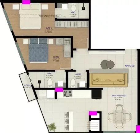 Imagem Aspen Towers - Fase 2 - Apartamento à venda no bairro Perequê - Porto Belo/SC