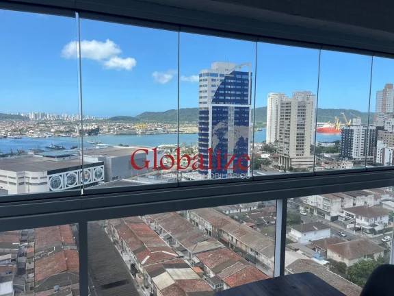 Imagem Apartamento na Ponta da Praia com 2 suítes, 2 vagas de garagem e vista panorâmica da cidade por apenas R$1.177.000,00