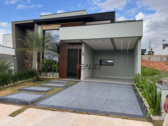 Imagem Casa com piscina e 3 dormitórios à venda, 136 m² por R$ 1.290.000 - Condomínio Fechado - Indaiatuba/SP