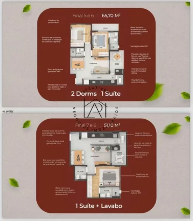 Imagem Apartamento na Planta para Venda em Praia Grande, Guilhermina, 2 dormitórios, 1 suíte, 2 banheiros, 1 vaga