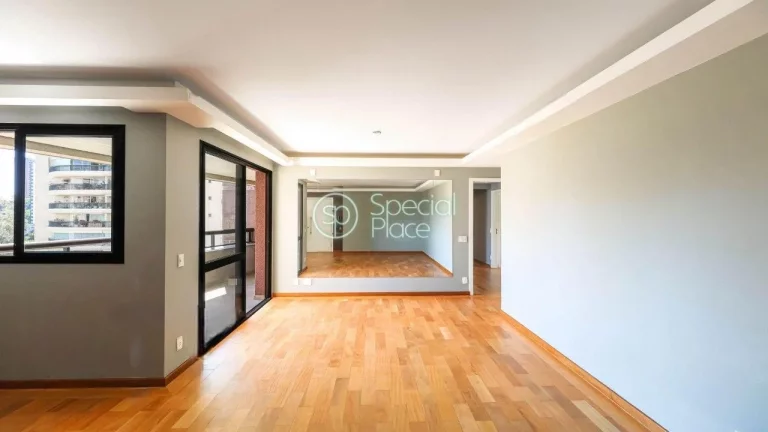 Imagem Excelente apartamento com 140mÂ² na Vila Andrade, Morumbi. Amplo living com lareira e terraÃ§o espaÃ...
