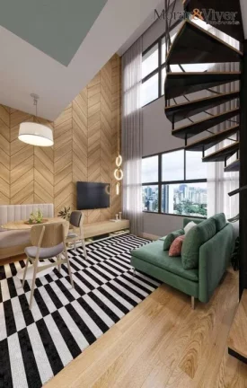 Imagem Loft para Venda em Curitiba, Água Verde, 1 dormitório, 1 banheiro