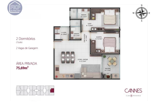 Imagem Apartamento 2 dormitórios!