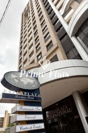 Imagem Flat disponível para venda no Estanplaza International na Chácara Santo Antônio, com 30m², 1 dormitório e 1 vaga