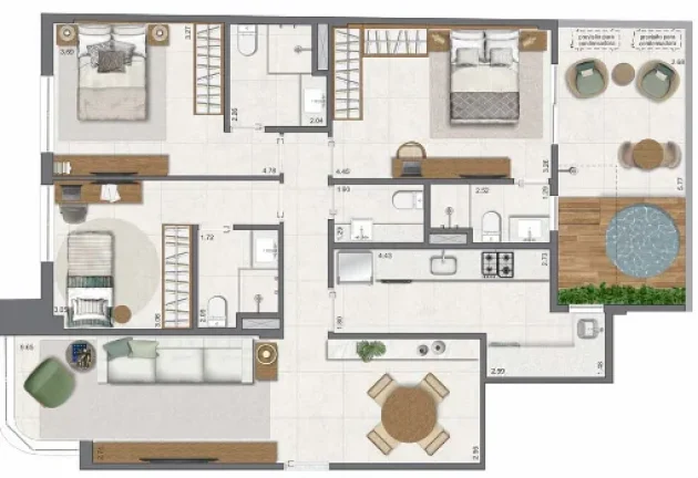 Imagem APARTAMENTO RESIDENCIAL em Rio de Janeiro - RJ, Leblon
