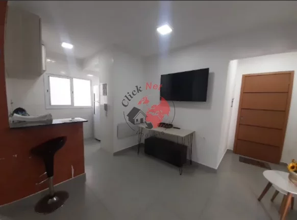 Imagem Apartamento á 100m2 da Praia ,2 dorm, 1 suíte, varanda vista para o mar ,1 vagas, 75 m2,bairro Guilhermina,Praia grande