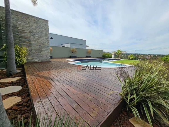 Imagem Casa moderna com quintal 3 suítes à venda, 261 m² por R$ 2.550.000 - Condomínio Terras de Itaici - Indaiatuba/SP