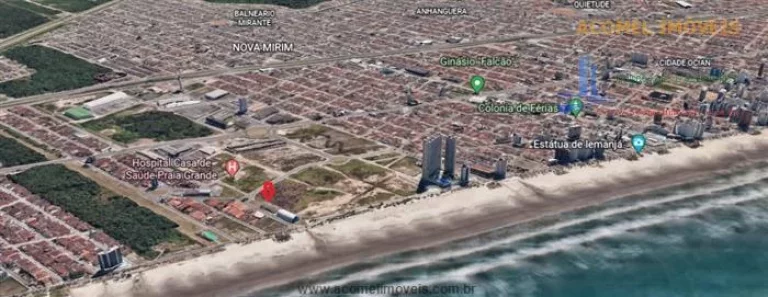 Imagem Terrenos em frente à Praia para venda em Praia Grande no bairro Vila Mirim