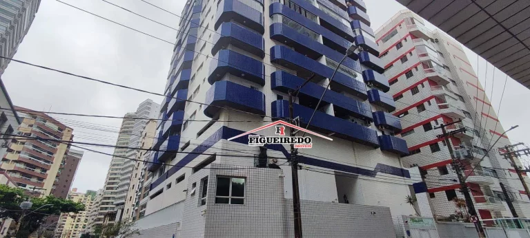 Apartamento com 1 dormitório para alugar, 59 m² por R$ 2.850,02/mês - Canto do Forte - Praia Grande/SP